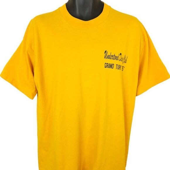 Grand Turk Diving T Shirt Vintage 90s Undertoad Dive Club Made In USA Mens XL - Picture 2 of 7